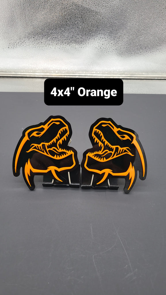 T-Rex Acrylic Emblems (PAIR)