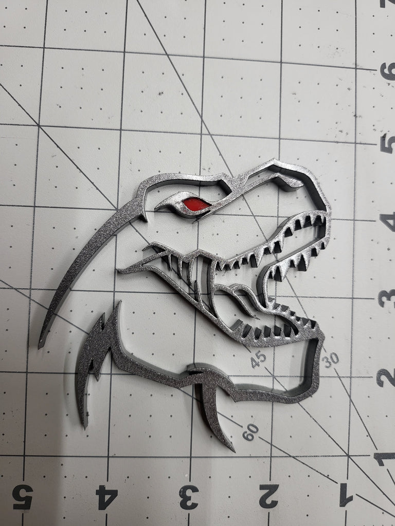 T-Rex Acrylic Cutout Style Emblem (PAIR)