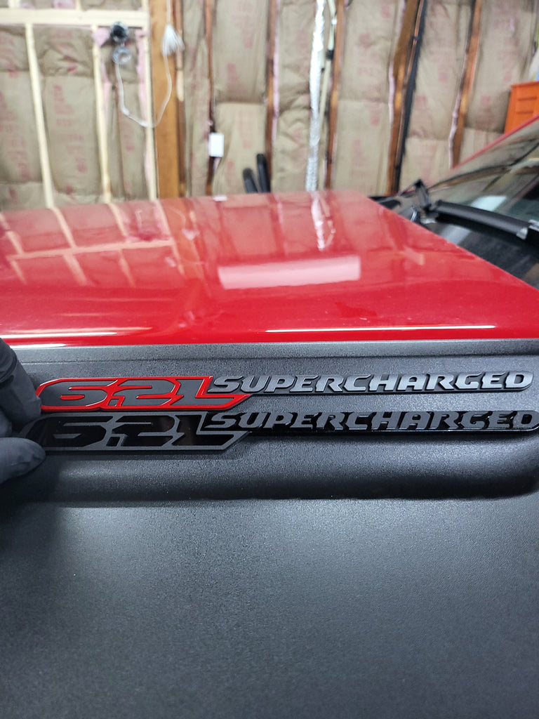 6.2L Supercharged Badge (pair)