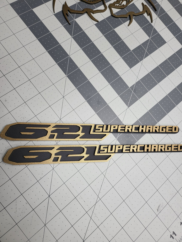 6.2L Supercharged Badge (pair)