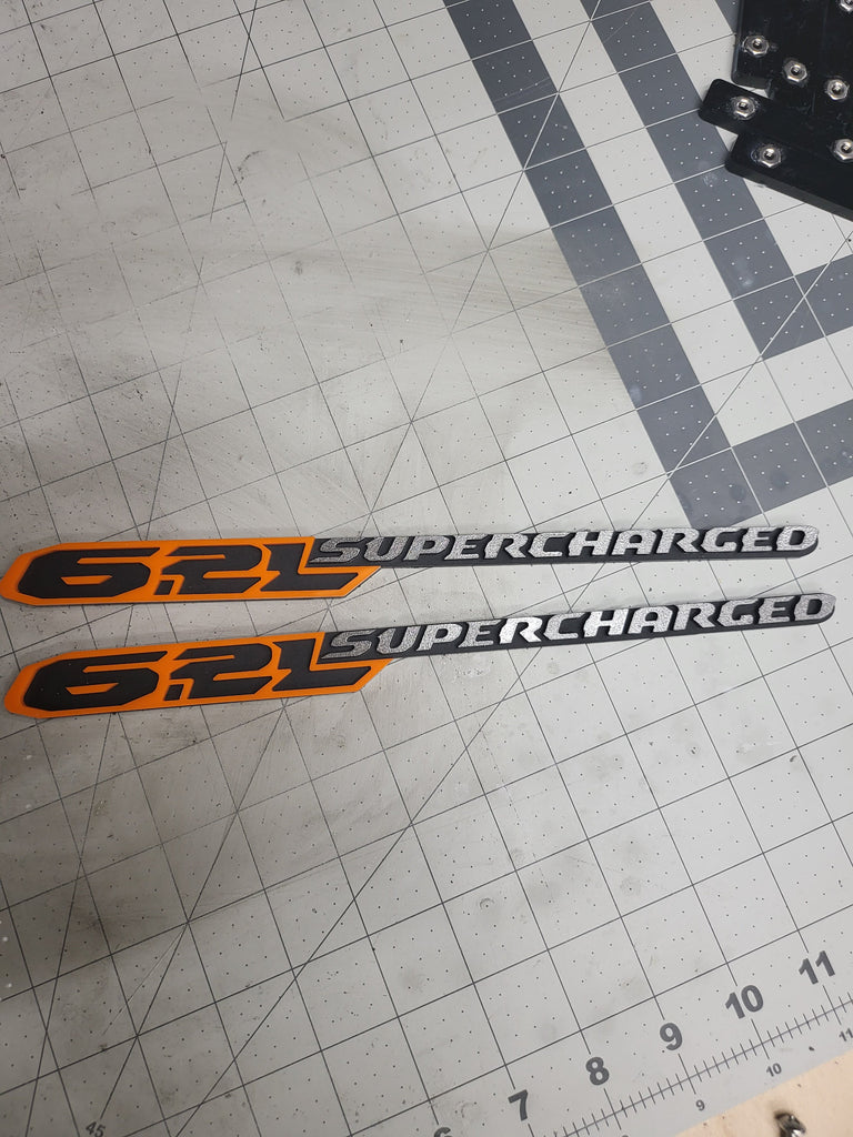 *Custom Color* 6.2L Supercharged Badge (pair)
